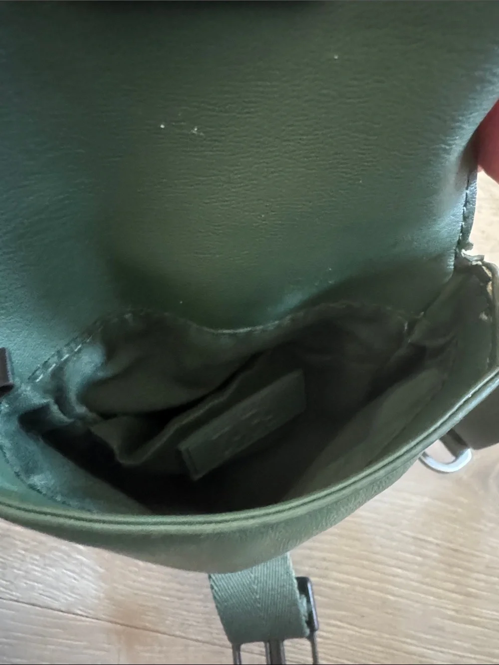 Zara Military Green Crossbody Phone Pouch